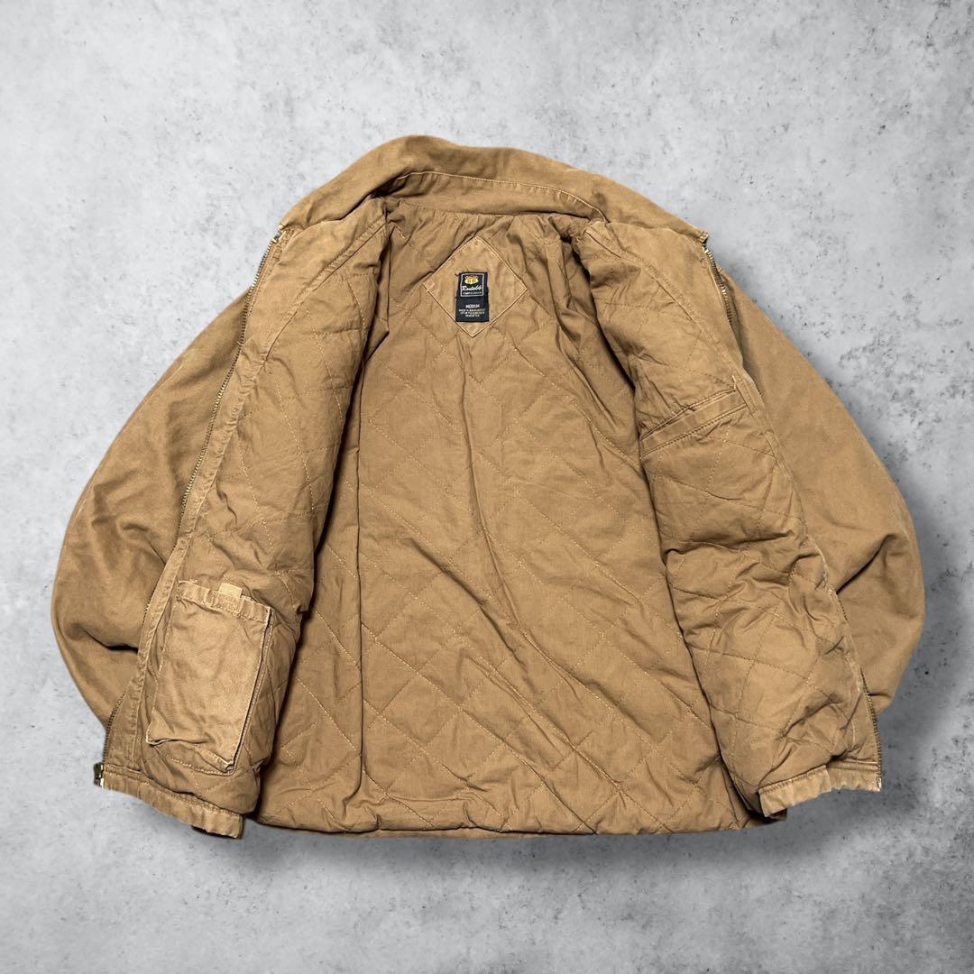 vintage中綿ダックジャケットデトロイトジャケットy2kキャメルM短丈古着
