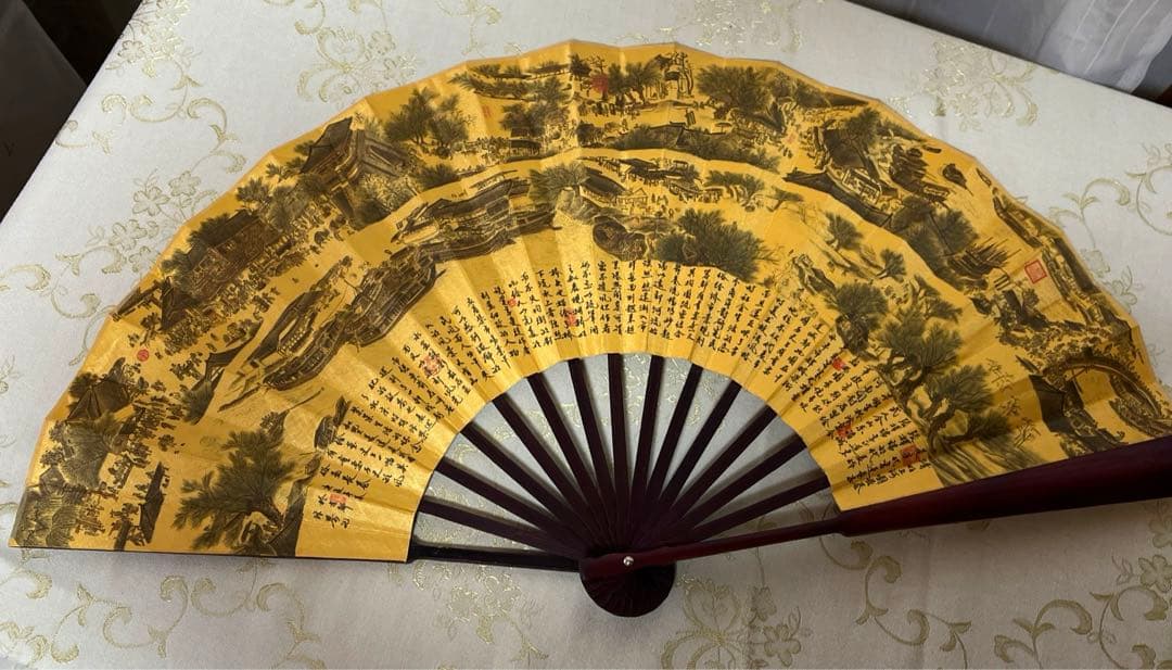 清明上河図、中国扇子