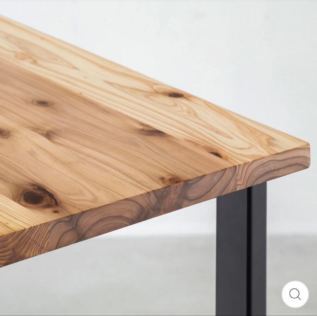 KANADEMONOTHE TABLE / 無垢 杉×Black Steel