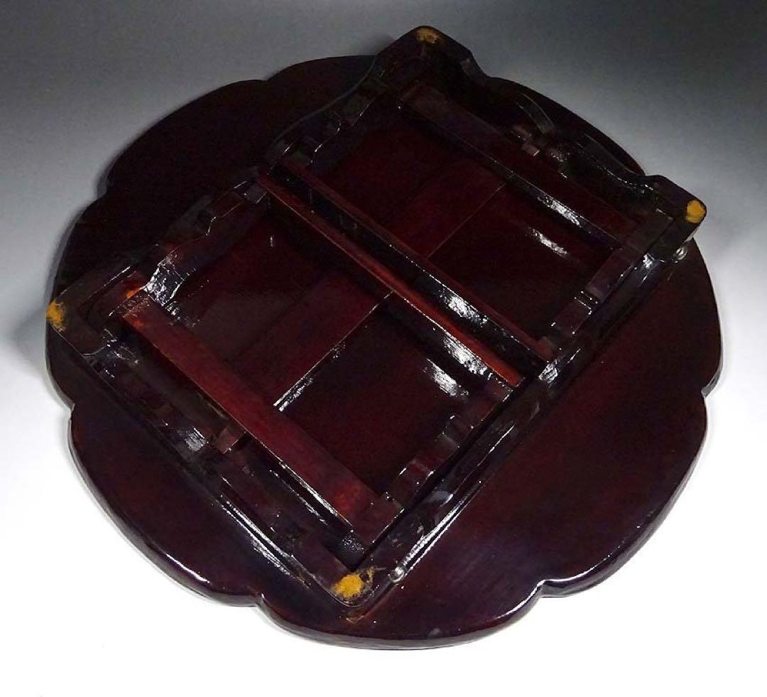 朝鮮美術　螺鈿　足付膳　折り畳み式　美品