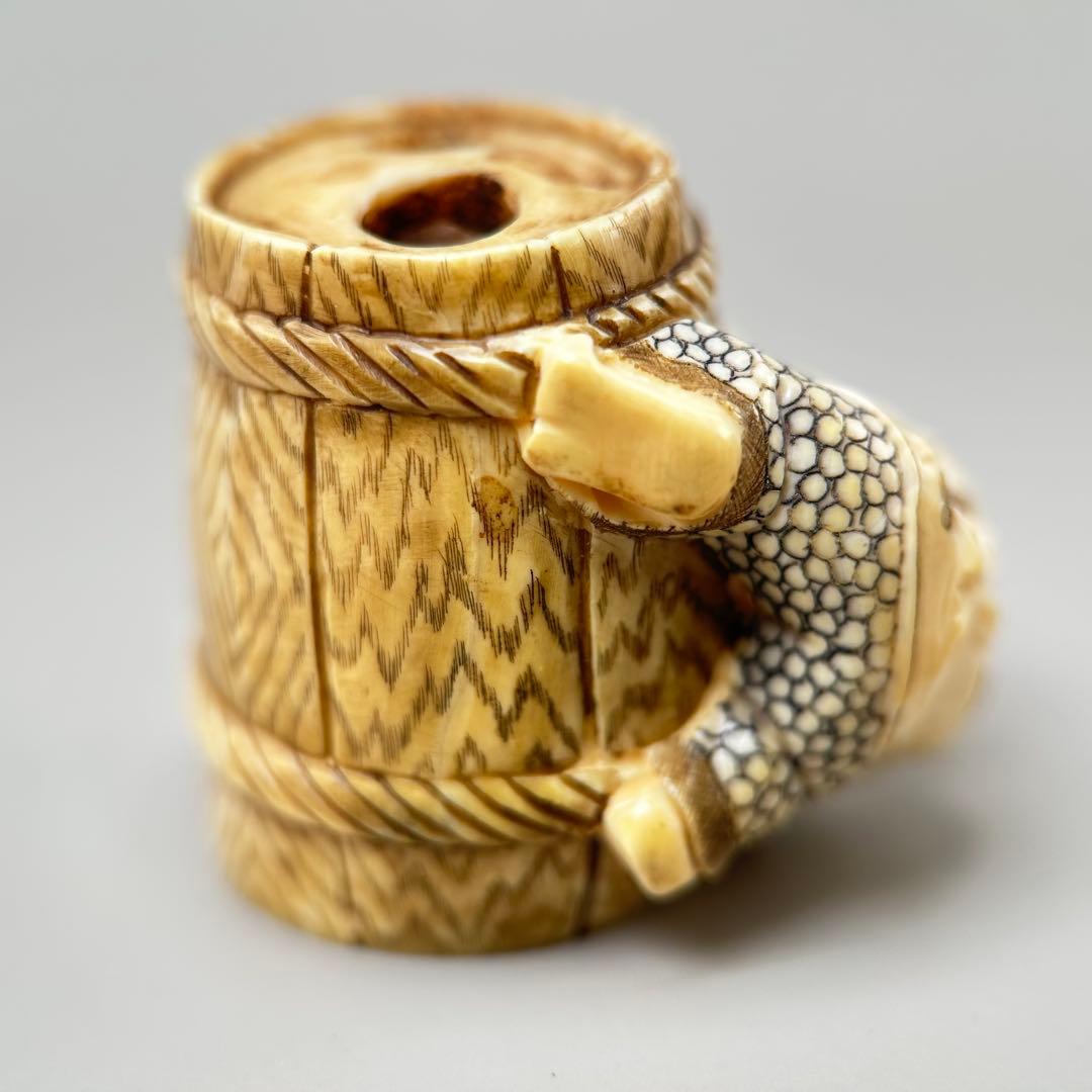 彫刻極上根付天然素材アンティーク骨董飾り物古美術置物細密細工