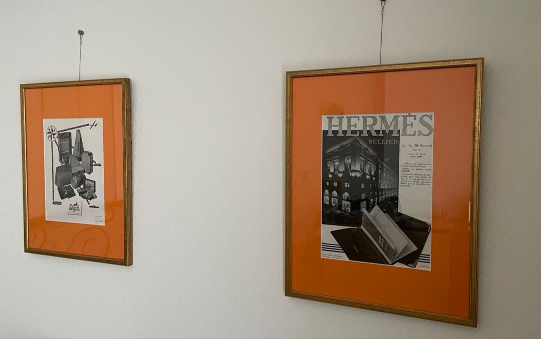 エルメス 雑誌広告 額 装丁