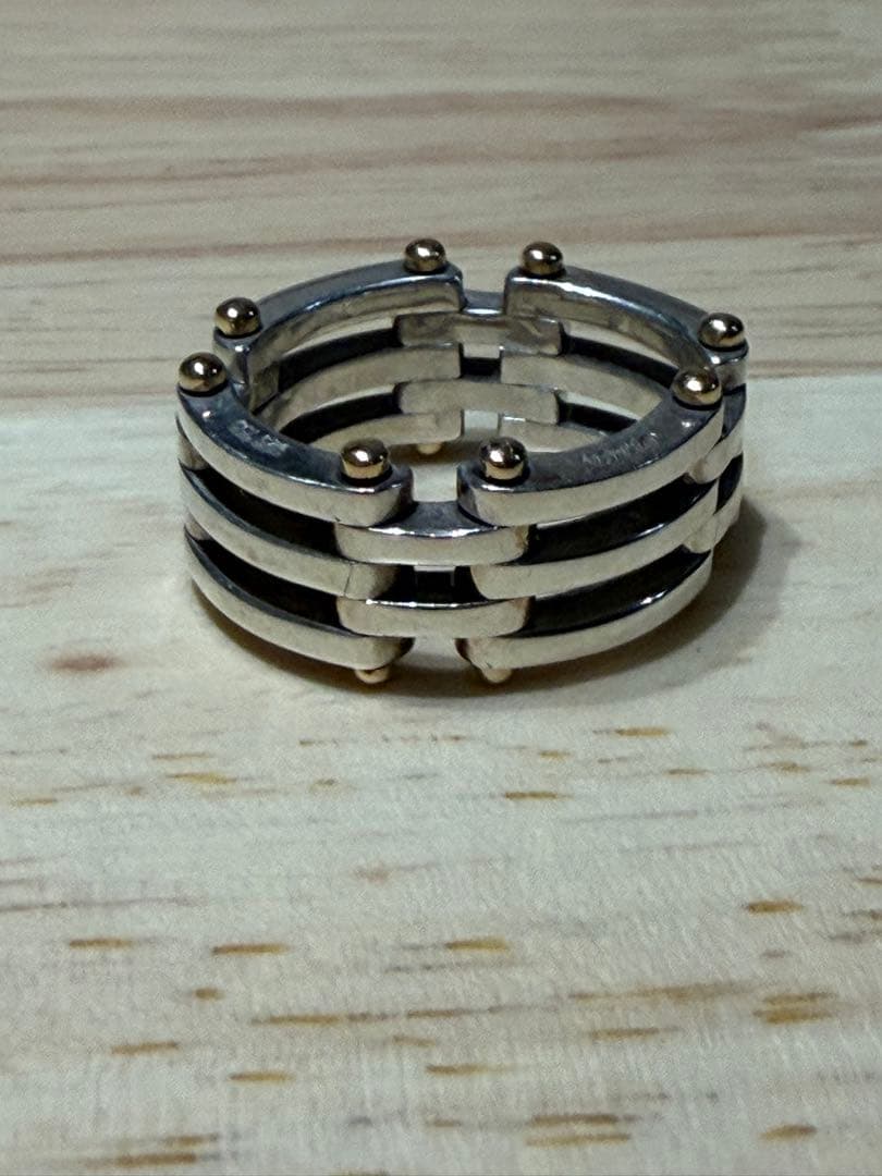 ティファニー 19号 ゲートリンク リング 925 750 コンビ