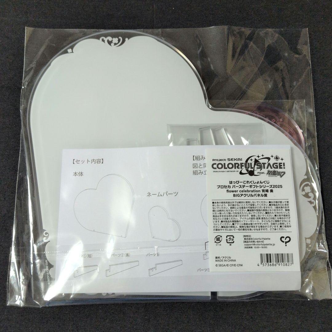 はぴこれ バースデーギフト 宵崎 奏 BIGアクリルパネル プロセカ