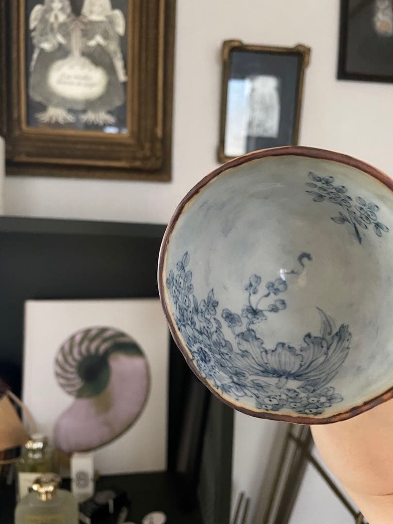 スズキヨウコ作　カタクリの花が美しいゴブレット