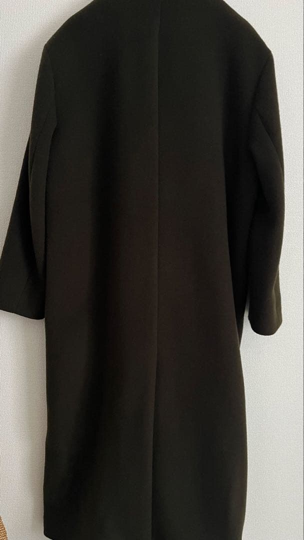 neau Peaked lapel long coat ロングコート グリーン