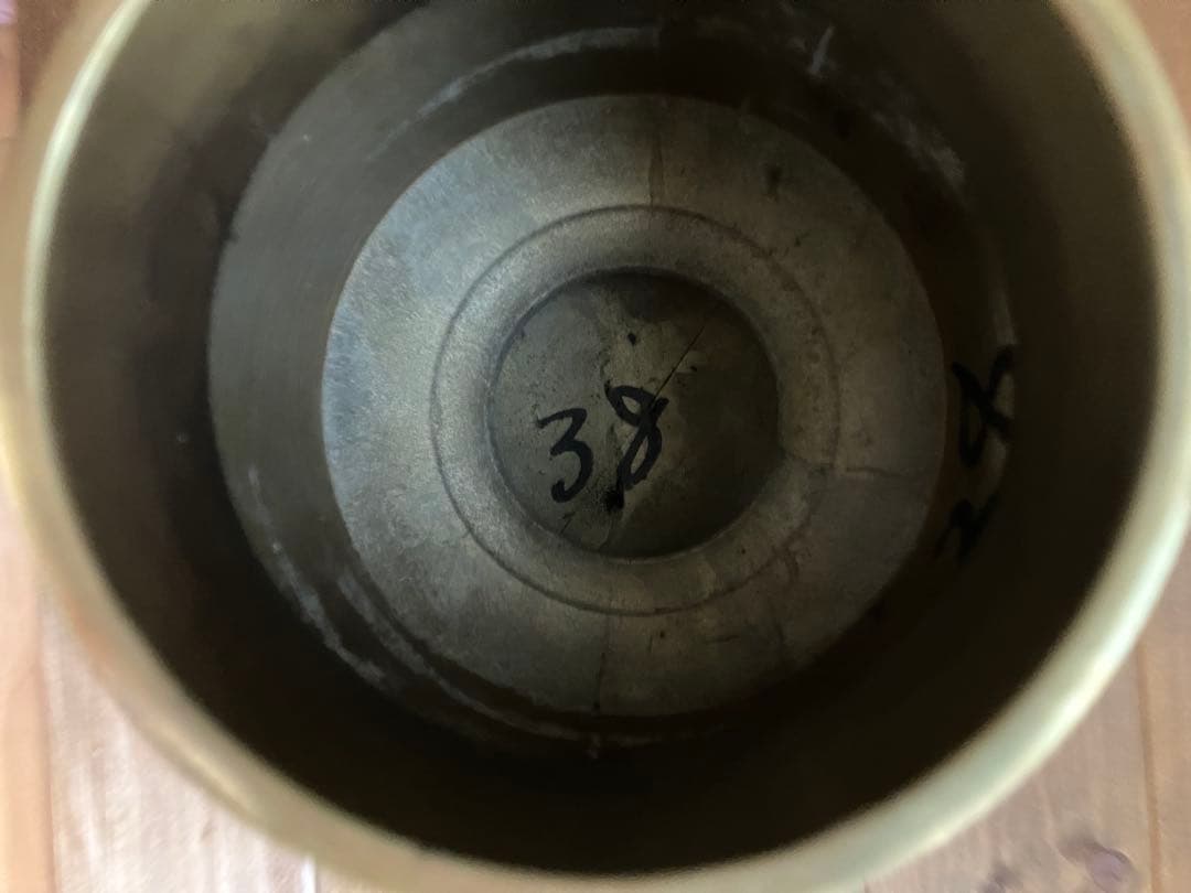 薄端　花器 置物 金属工芸 華道具