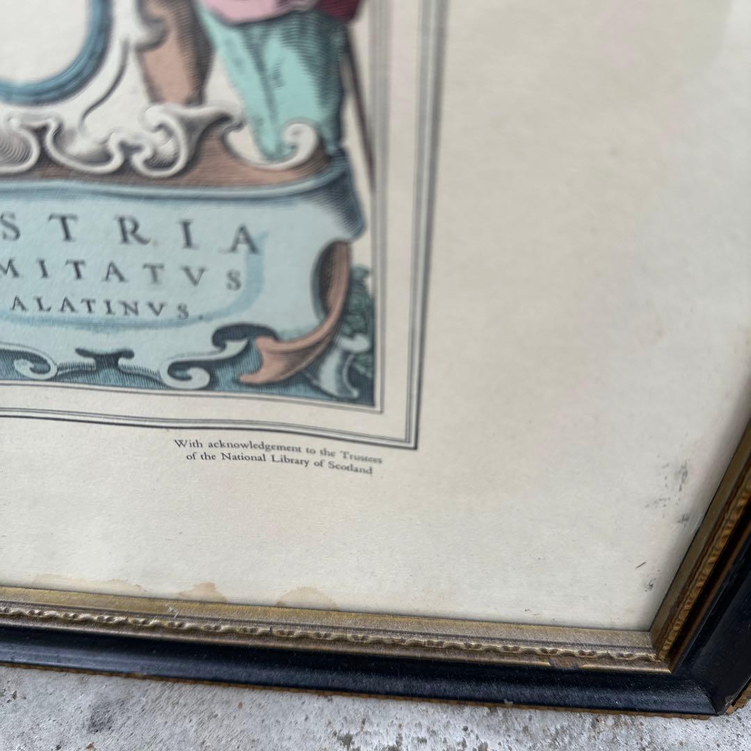 複数購入割引⭕️ アンティーク　フレーム　マップ　地図　ウォールアート　壁掛け