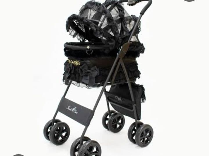 天使のカートMミアキスモデル　コットのみ　きゃんナナコラボカバー付きブラック