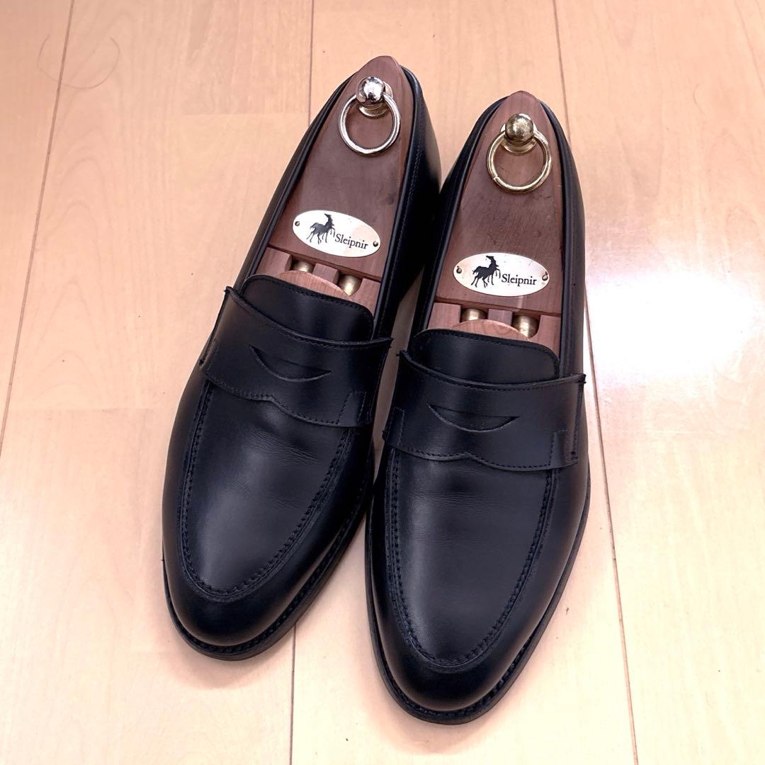 657.CROCKETT&JONES ROSEMOUNT ペニーローファー 7E