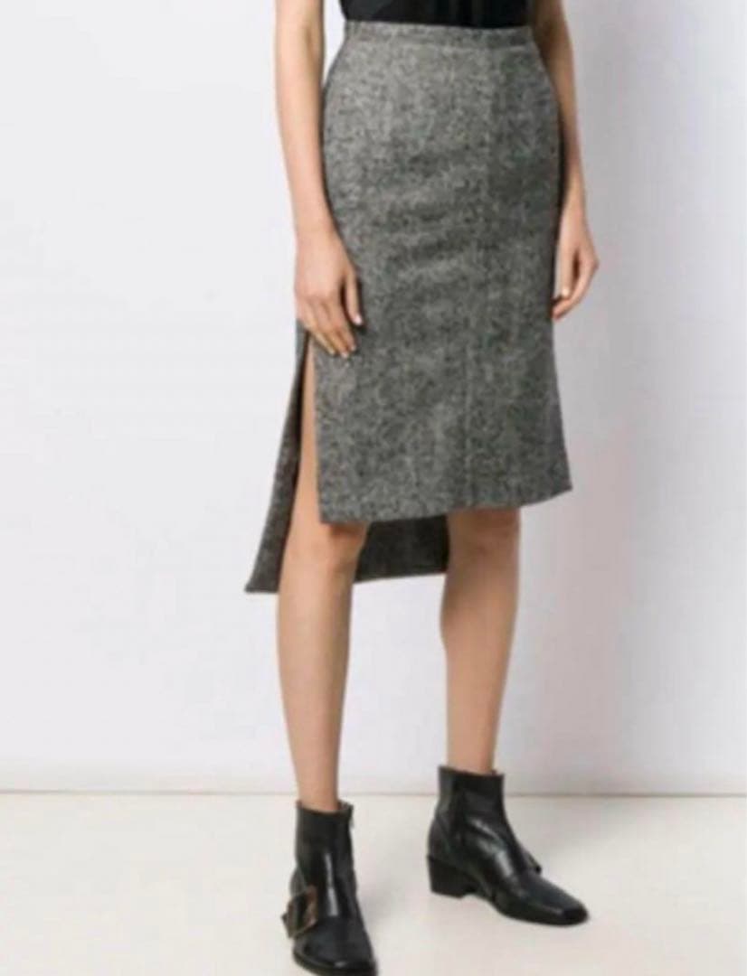 ツイードスリットスカート　ヌメロヴェントゥーノ