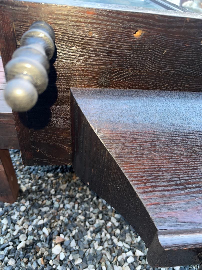 当時物 ゼンマイ式振り子時計 160cm大型 ゆらゆらガラス