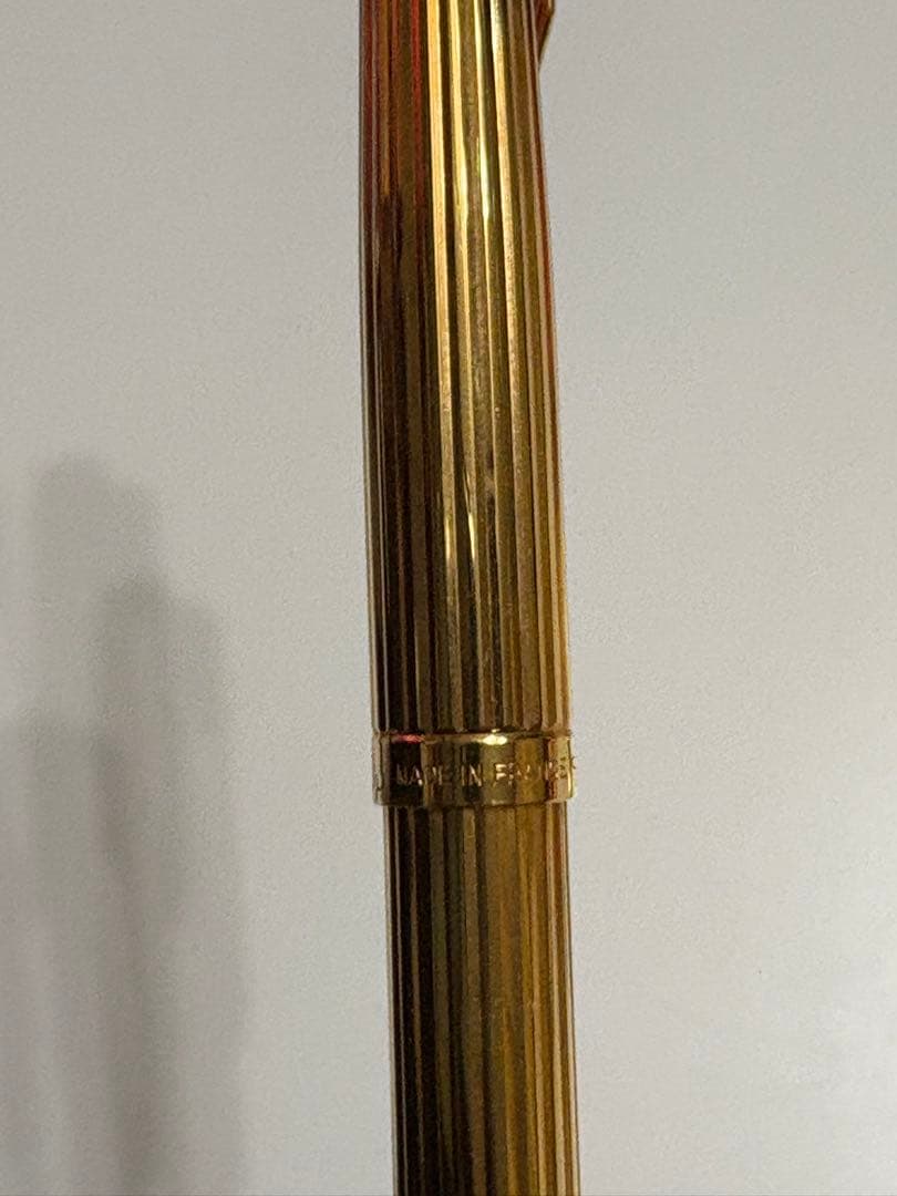 Parkerのゴールドの万年筆とボールペン