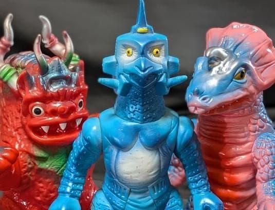 ウインダム＆ミクラス＆アギラ（ブルマァク復刻）ソフビフィギュア３体セット