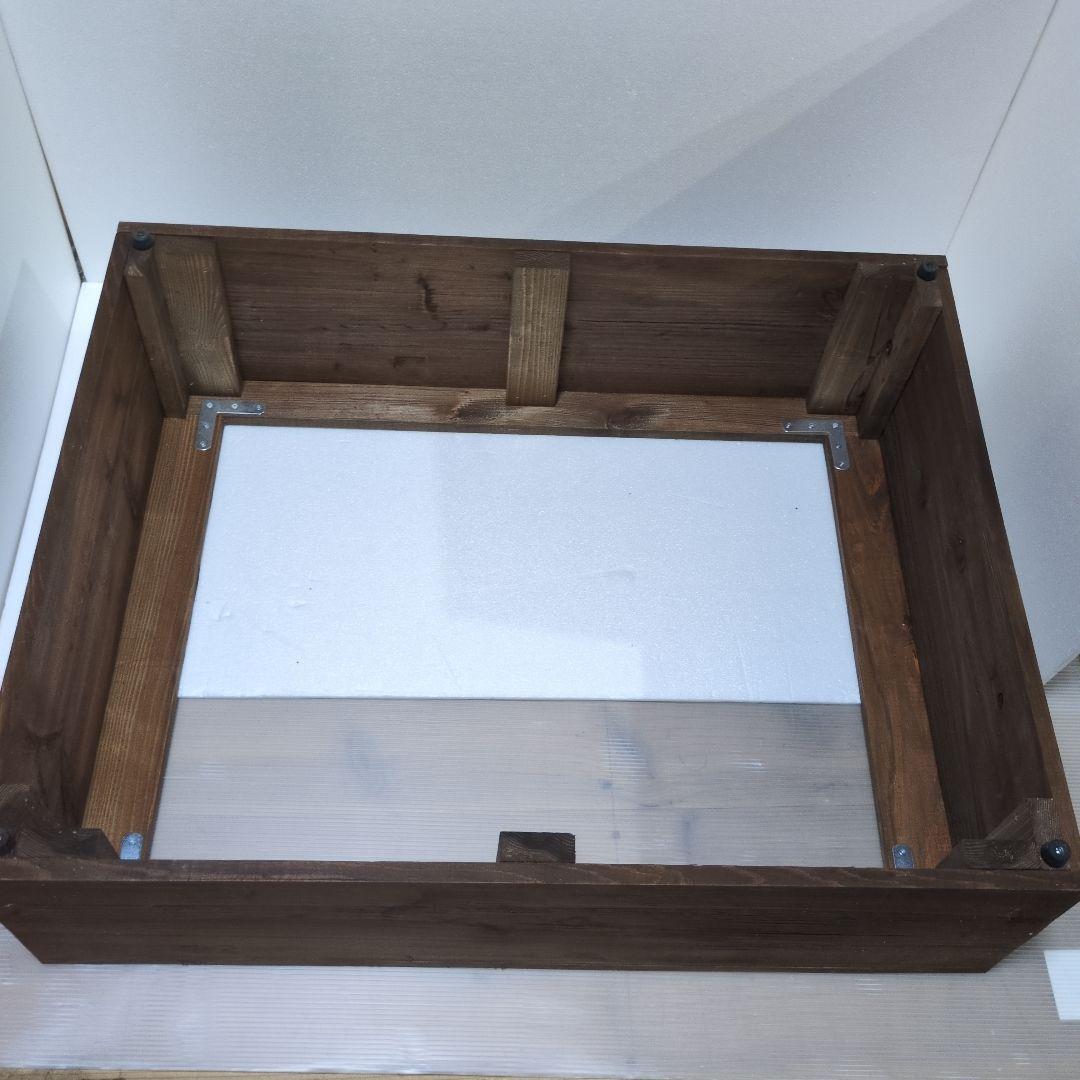 トロ舟40リットル　木枠　杉板カバーセット　ビオトープ　メダカ