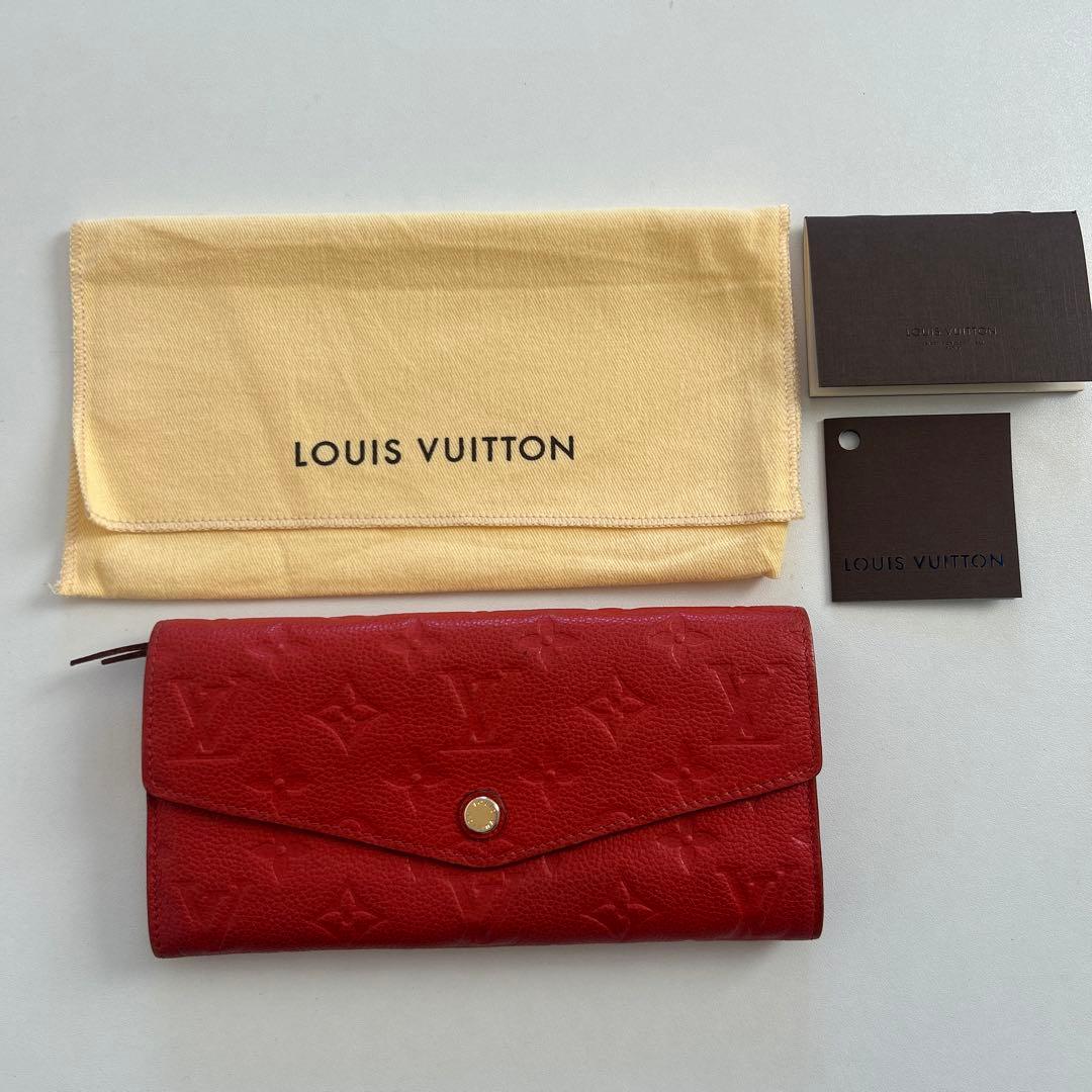 LOUIS VUITTON 長財布　レッド