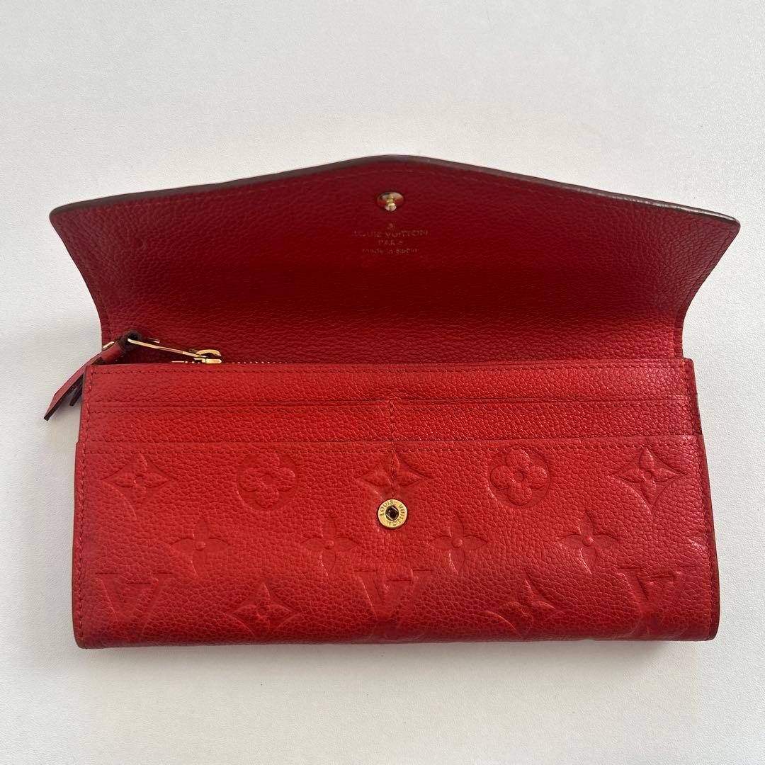 LOUIS VUITTON 長財布　レッド