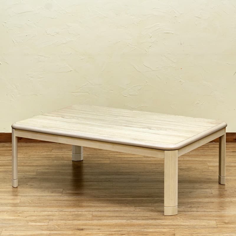 【送料無料】コタツ継脚式 120×80cm 長方形 木目調