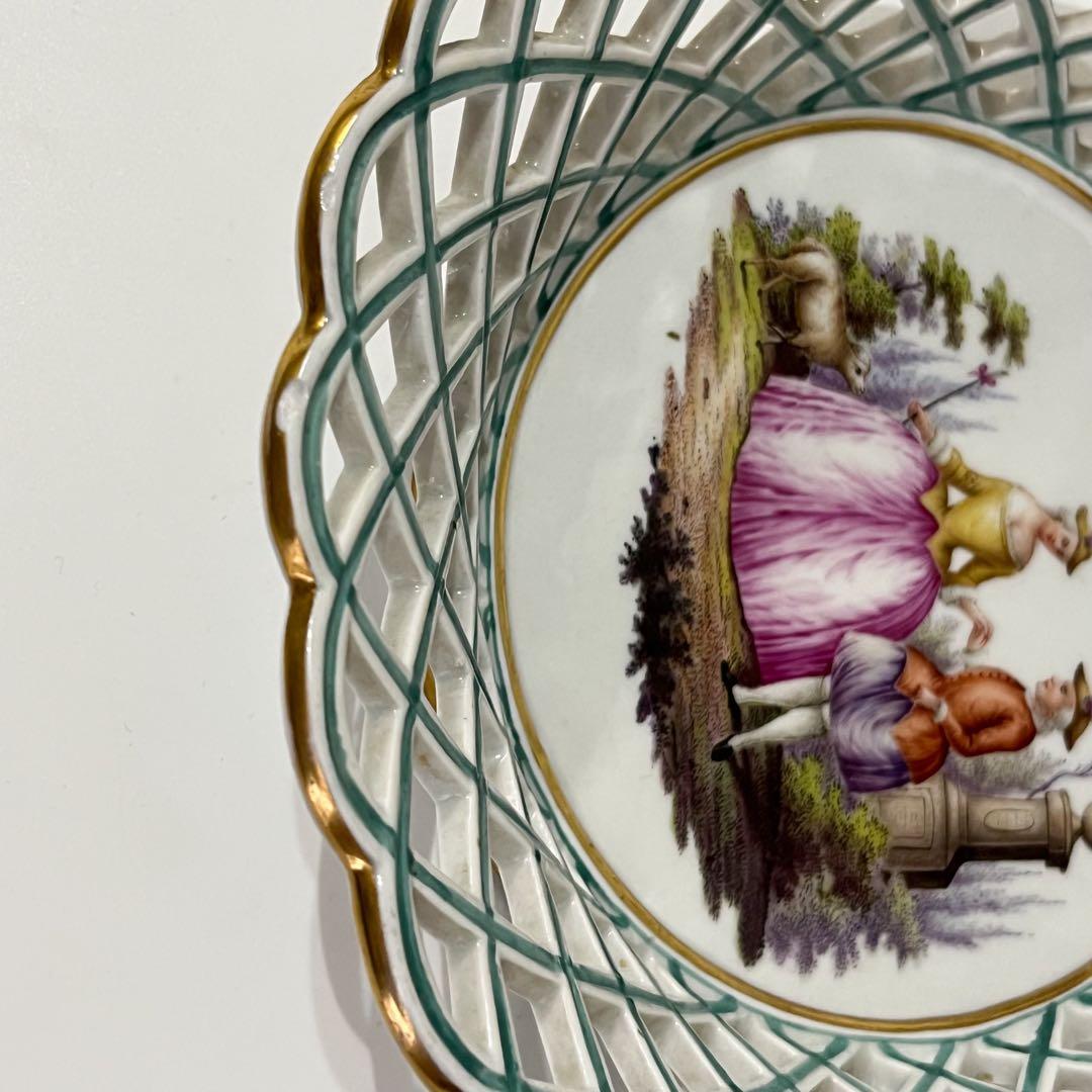 ヴィエナスタイル　恋人文透かしバスケット