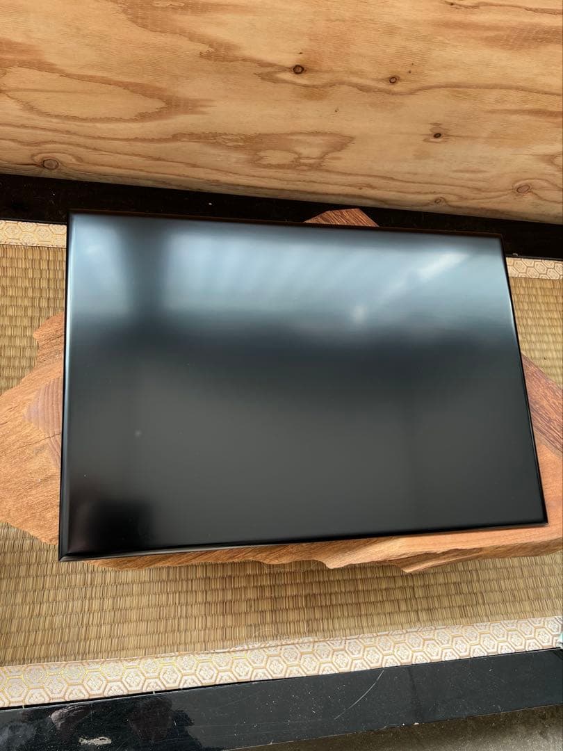 茶器／茶道具薄板（花入用敷板・花台）本漆三枚組敷板 （矢筈・角蛤・丸蛤)元箱付