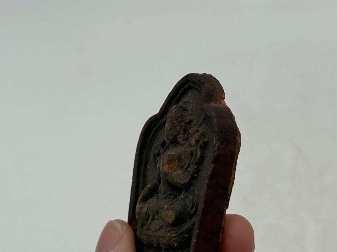 中国　チベット　観音像　陶製　仏教美術　送料込み250327