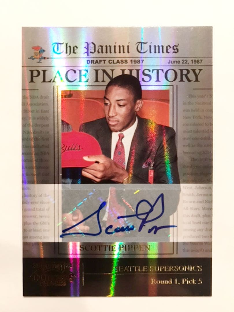初期 49枚 Scottie Pippen Auto 11 Panini NBA