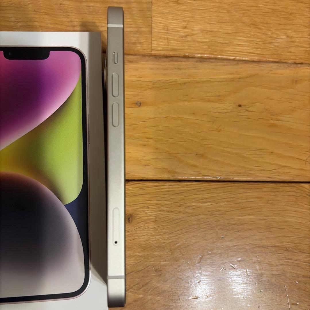 Apple iPhone 14 スターライト本体 充電ケーブル付き　SIMフリー