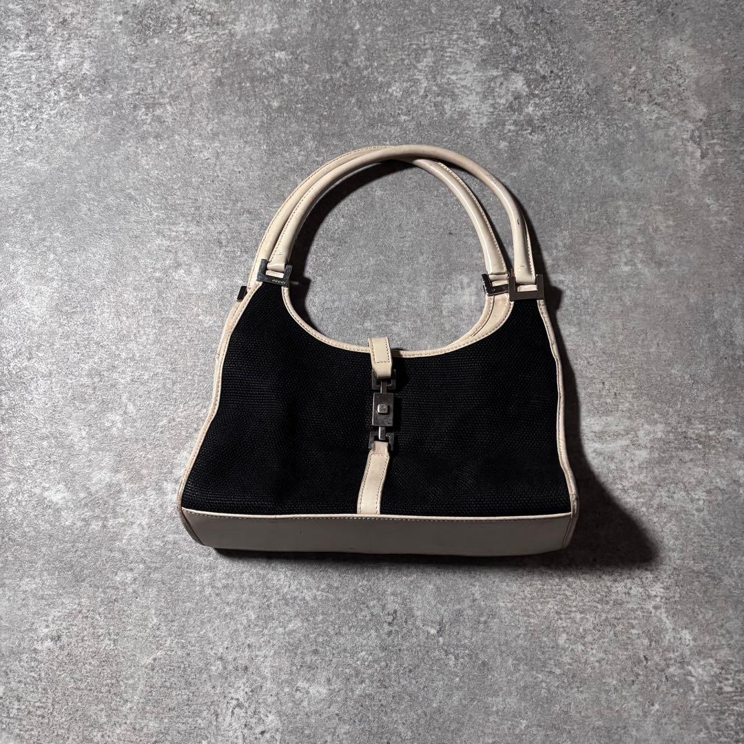 GUCCI グッチ ハンドバッグ ジャッキー ロゴ金具 レザー