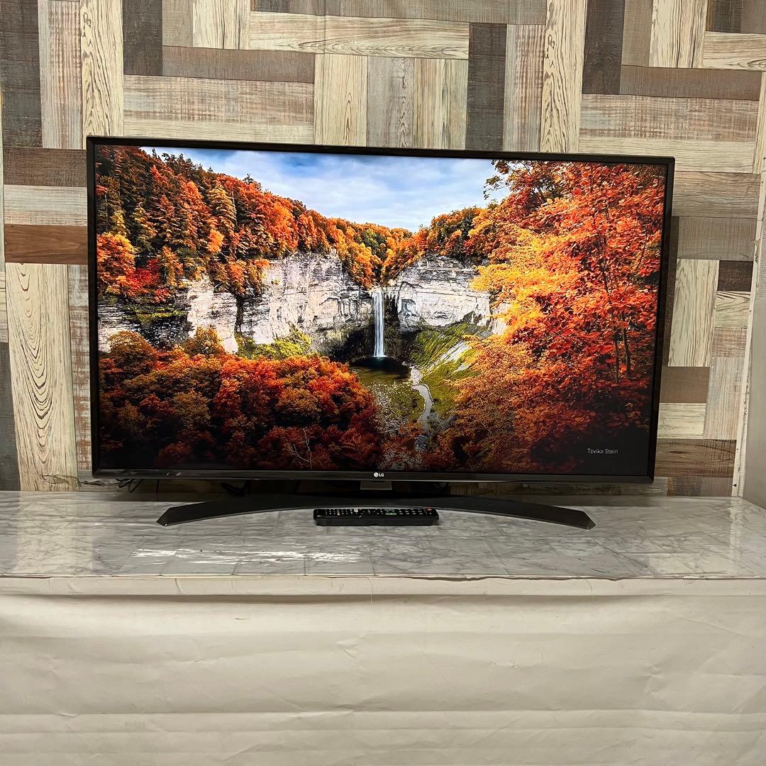 リクエスト価格。全国送料込LG49型4K液晶テレビ外付けHDD録画可能新品リモ付
