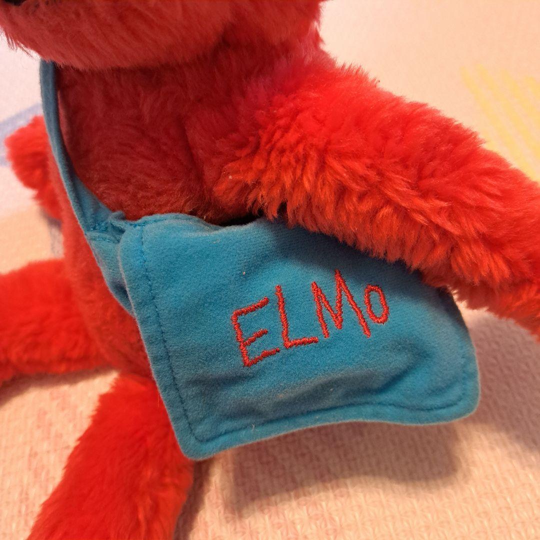 エルモ　しゃべる ぬいぐるみ 青いバッグ付き　アイス　食べる　話す　英語　日本語