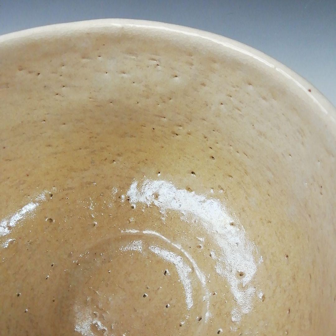 Ｔ２９３　茶碗　『象嵌　白茶碗』『伊曽嶋窯　谷古石香 造』　共箱　抹茶碗　茶道具