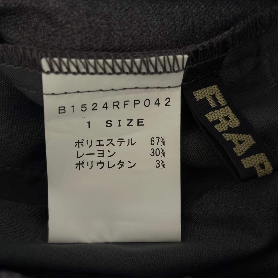 美品　フラボア　FRAPBOIS ウールライクパンツ タックワイドパンツ