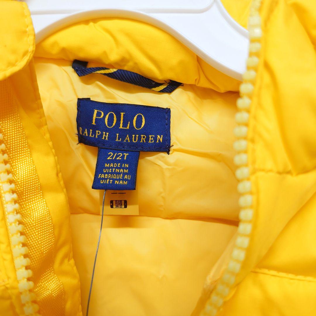 ラルフローレン　ダウンジャケットイエロー　2T90、95サイズ