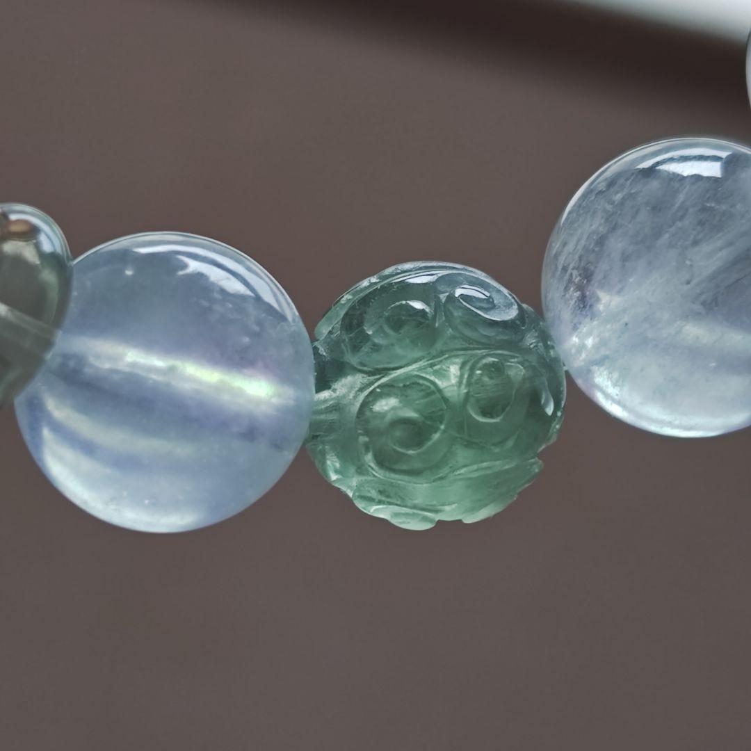 専用です♡新作♡バイカラーサーペンティン♡ふんわりグリーンアクアマリン、フローラ