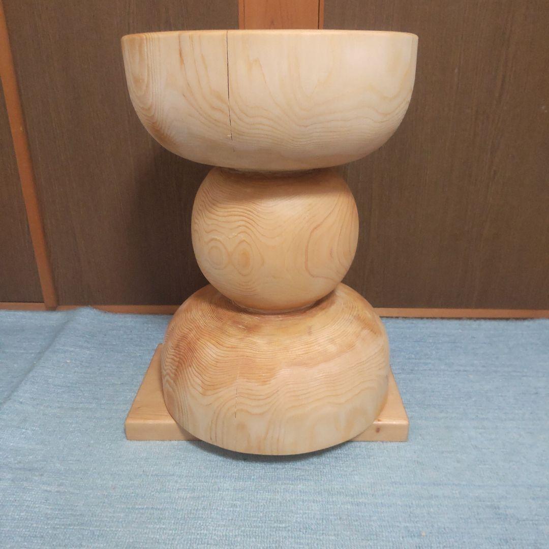 東濃ヒバ丸太椅子スツール