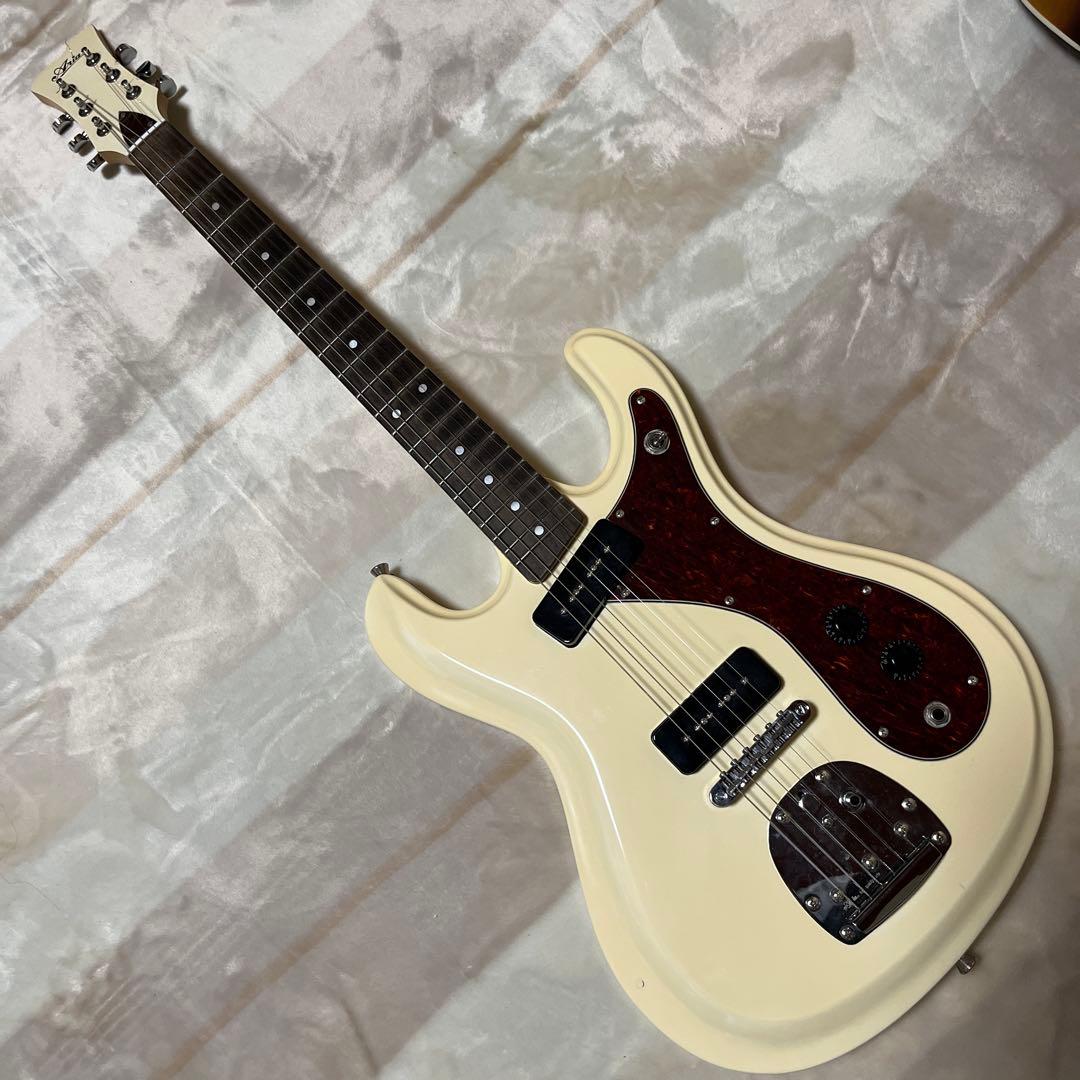 Aria DM-01 モズライトタイプ　P90 アイボリー