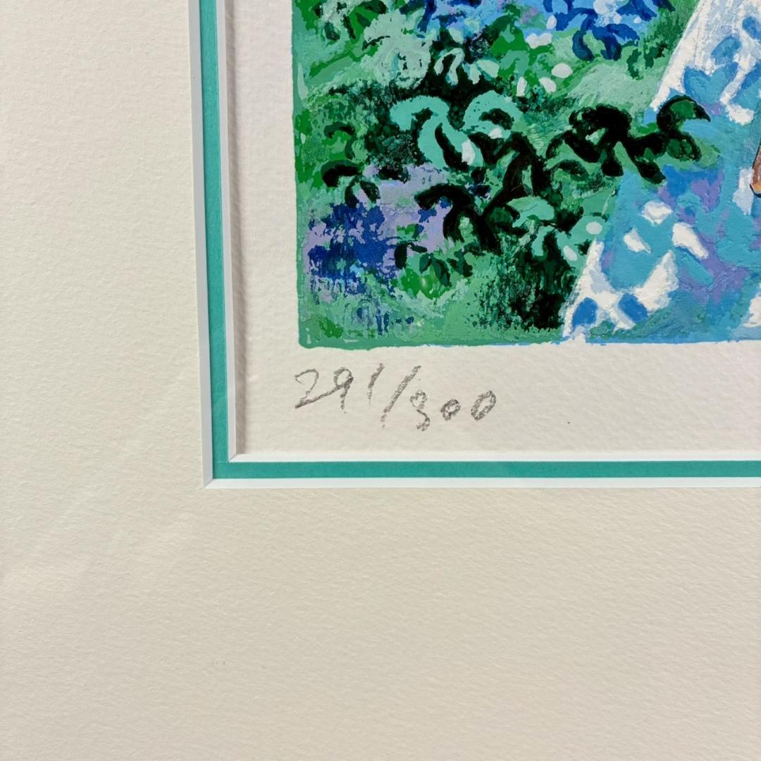 美品 平野琳人「アーチのある風景」シルクスクリーン 直筆サイン入り ルイ・シン