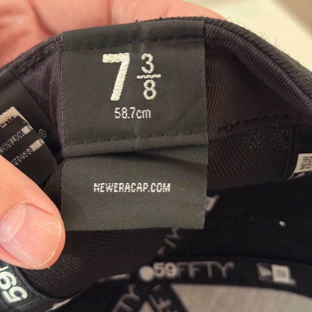 新品　ニューエラ　59fifty ヨウジヤマモト　ズームアップ　7 3/8