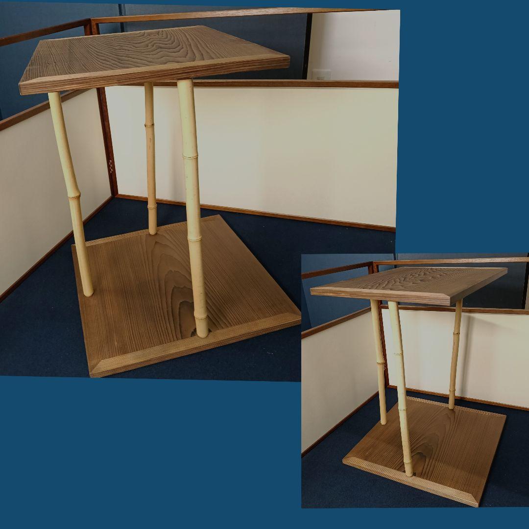 AO41 五行棚 杉材 組立式 玄々斎写 裏千家 紙箱入