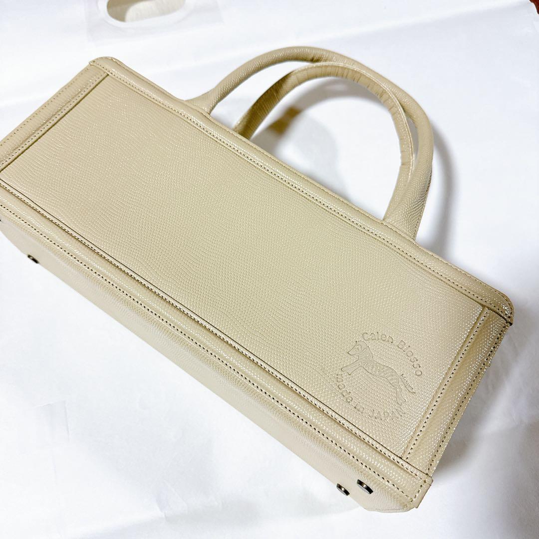 Calen Blosso カレンブロッソ　和装用バッグ 利休バッグ　ベージュ