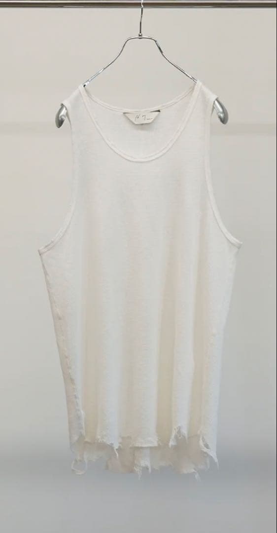 トップス ancellm 25ss DAMAGE WAFFLE TANK TOP