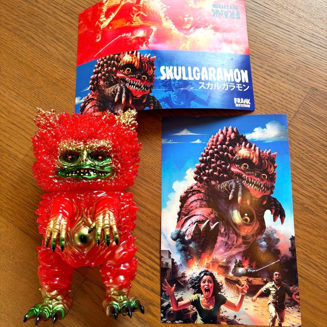 スカルガラモン　ソフビ　sofubi ホラー　怪獣　インディーズソフビ