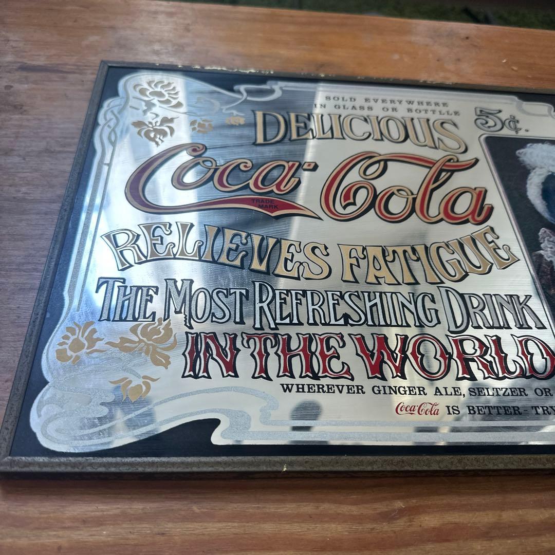 希少！70's 〜Coca-Cola アンティークパブミラー
