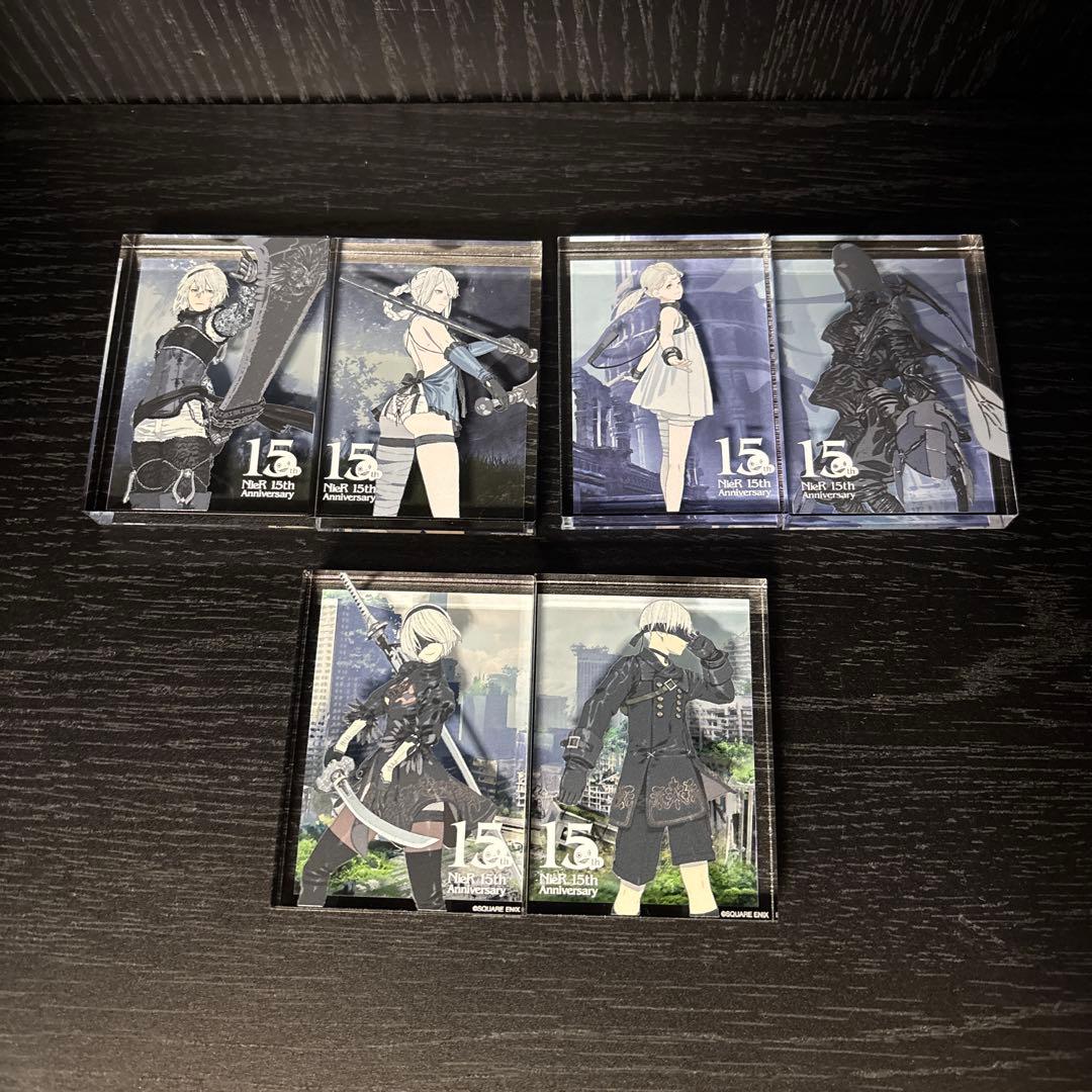 NieR ニーア展 消セナイ記録 アクリルブロック　キャラクターコンプセット