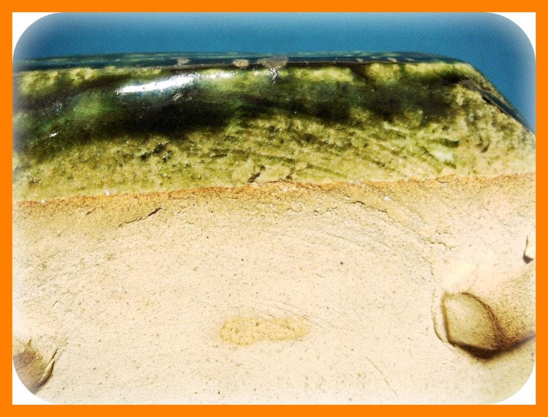 329『織部 四方隅切型 鉢』　/骨董品 古美術 古玩 アンティーク