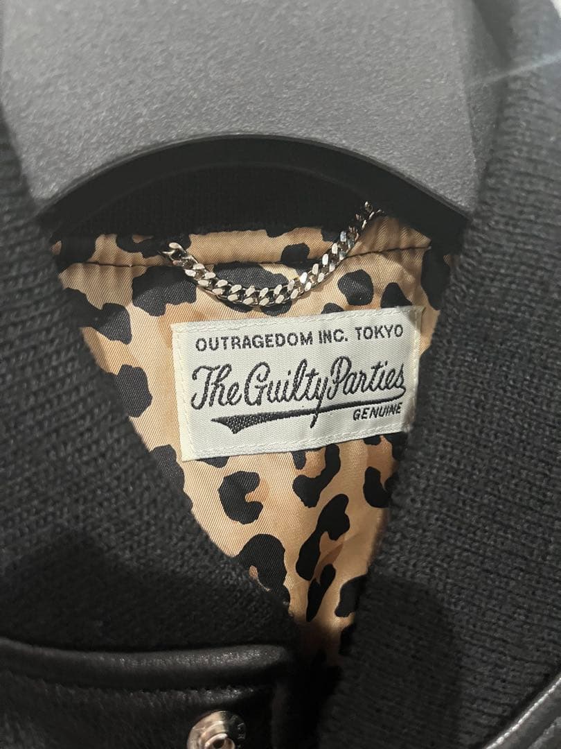 WACKO MARIA LEATHER VARSITY JACKET サイズS