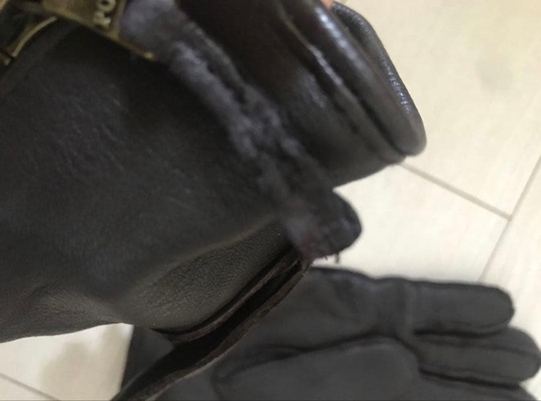 ポロラルフローレン　polo Ralph Lauren レザー　カシミヤ　手袋