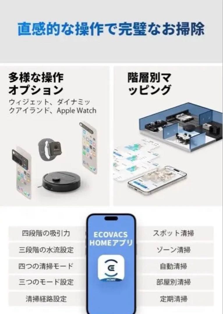 （新品未開封）ECOVACS DEEBOT N30 PLUS ロボット掃除機