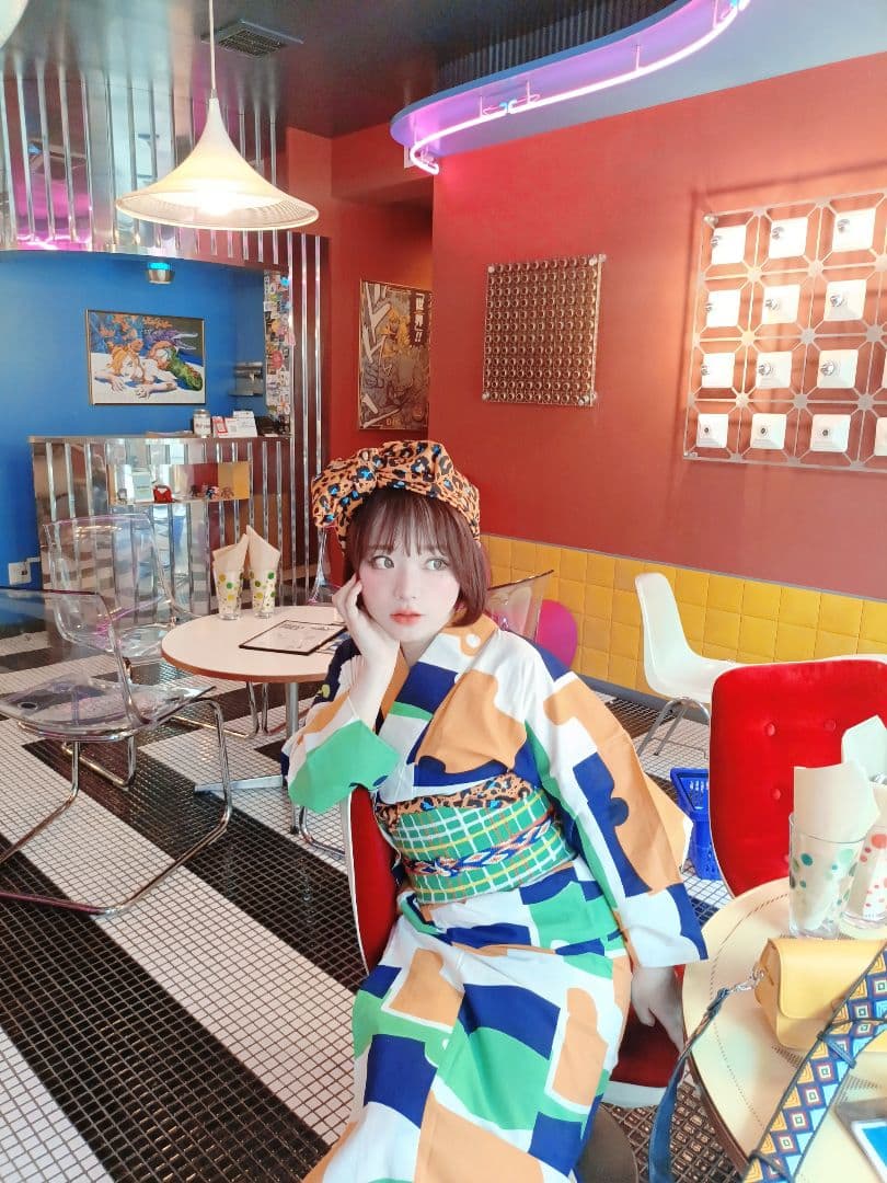 浴衣 サイケ 70年代