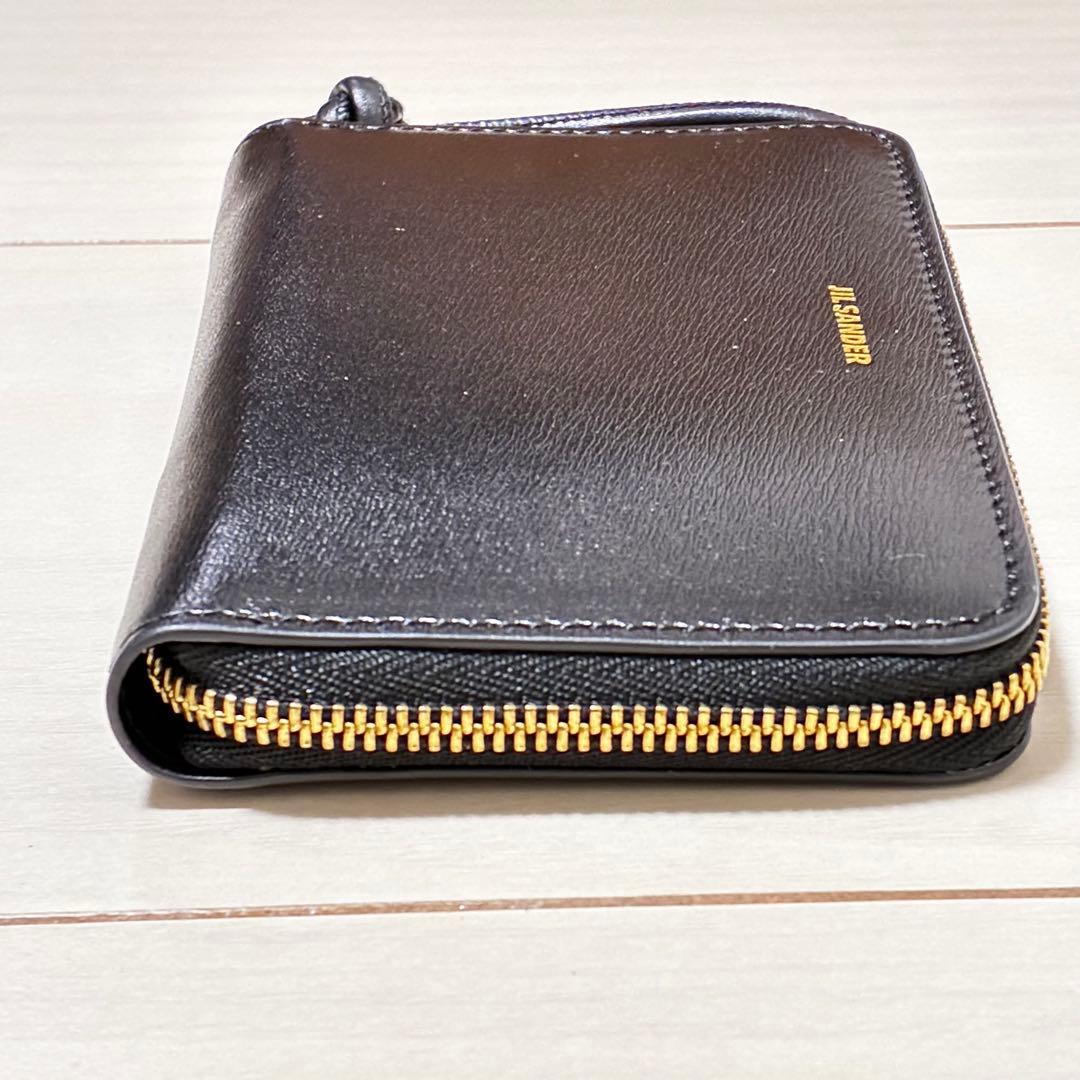 JIL SANDER ジルサンダー 二つ折り 財布 ウォレット ブラック